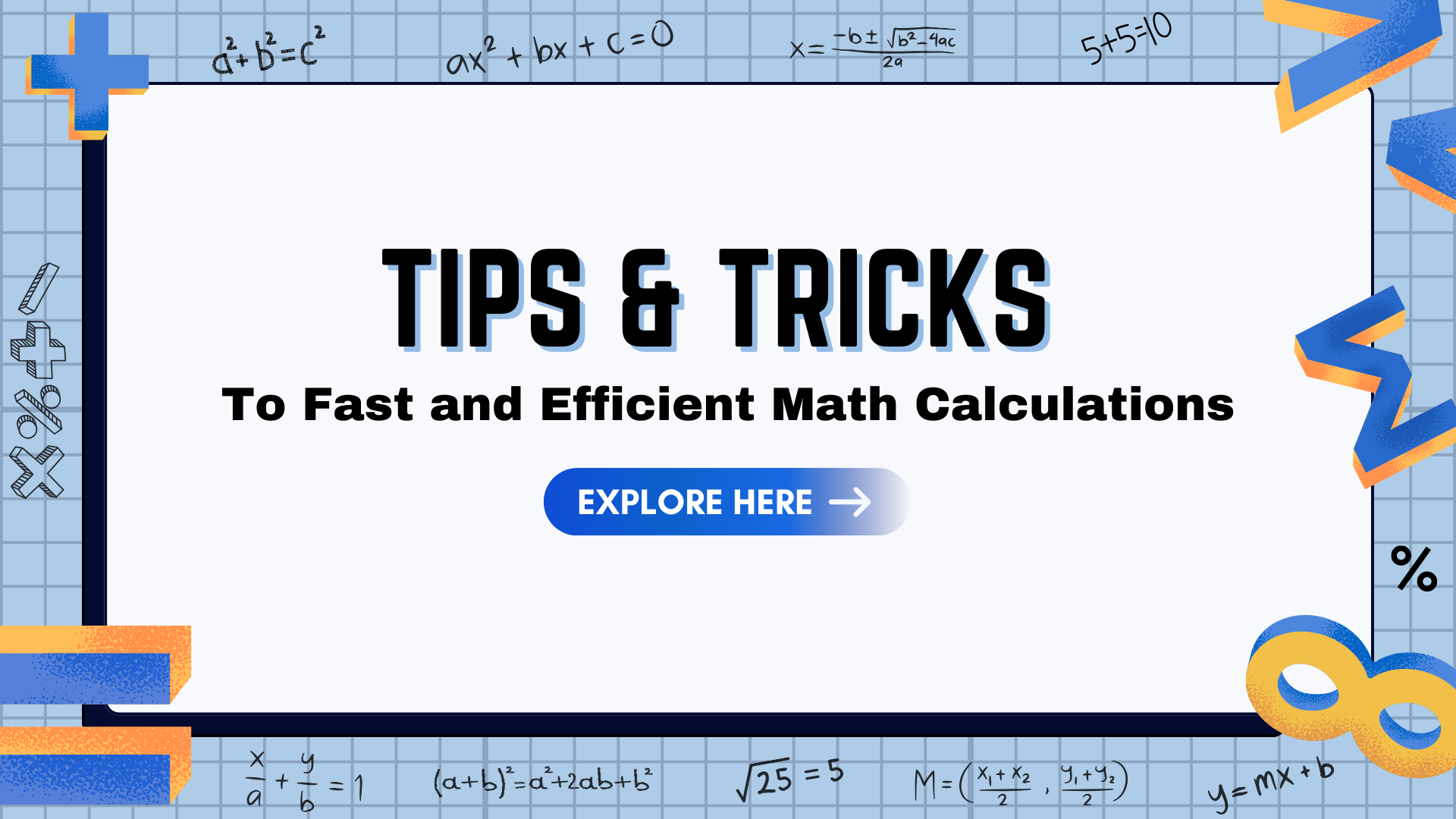 20 Easy Math Tips & Tricks for Fast Calculation: A Guide for B.Sc Students