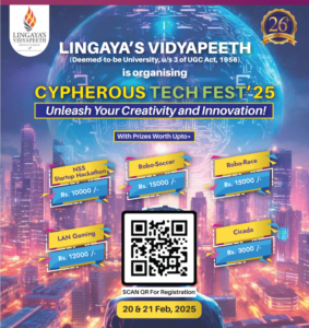 Lingayas Tech Fest Details